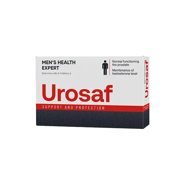 Urosaf : cápsulas con Saw Palmetto para la salud prostática